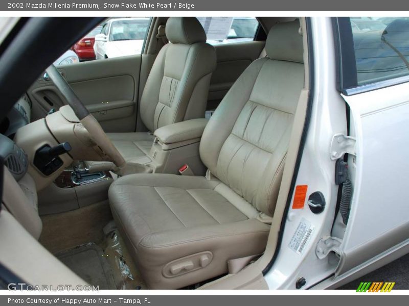 Snow Flake White Pearl / Beige 2002 Mazda Millenia Premium
