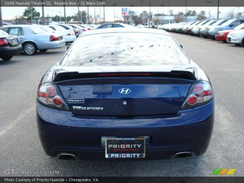 Regatta Blue / GS Black Cloth 2008 Hyundai Tiburon GS