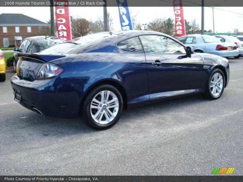 Regatta Blue / GS Black Cloth 2008 Hyundai Tiburon GS