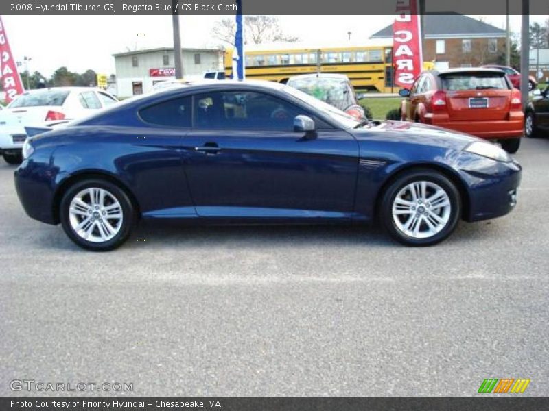 Regatta Blue / GS Black Cloth 2008 Hyundai Tiburon GS
