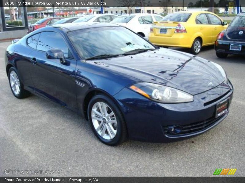Regatta Blue / GS Black Cloth 2008 Hyundai Tiburon GS
