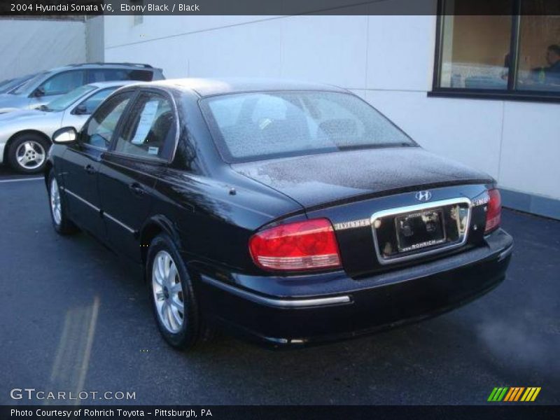 Ebony Black / Black 2004 Hyundai Sonata V6