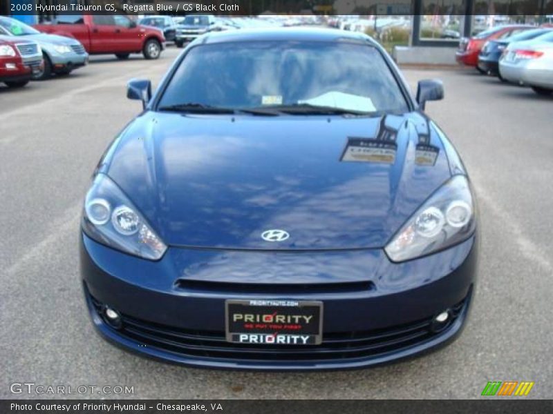 Regatta Blue / GS Black Cloth 2008 Hyundai Tiburon GS