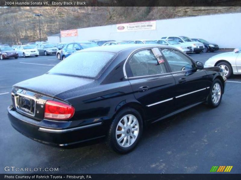 Ebony Black / Black 2004 Hyundai Sonata V6