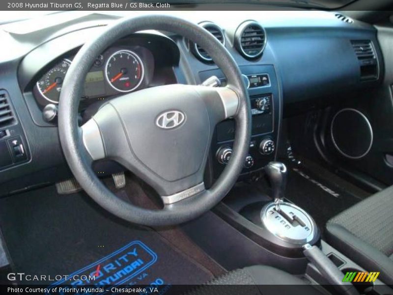 Regatta Blue / GS Black Cloth 2008 Hyundai Tiburon GS