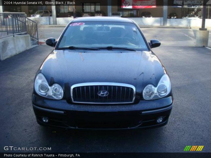 Ebony Black / Black 2004 Hyundai Sonata V6