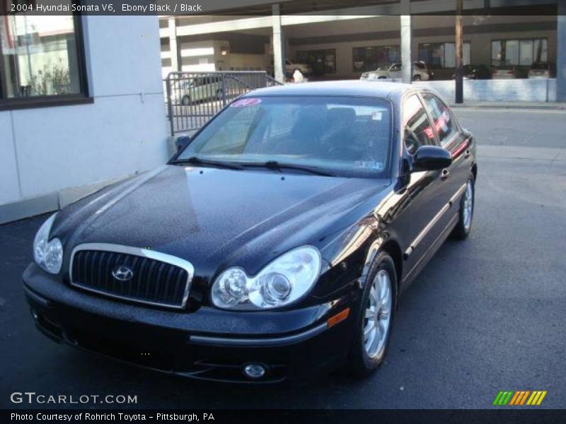 Ebony Black / Black 2004 Hyundai Sonata V6