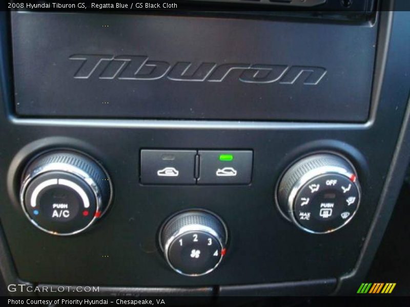 Regatta Blue / GS Black Cloth 2008 Hyundai Tiburon GS