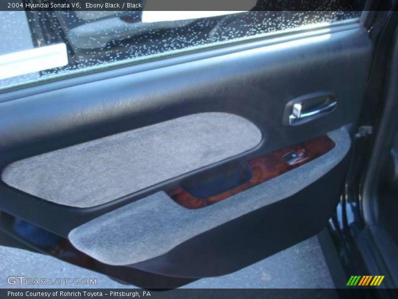 Ebony Black / Black 2004 Hyundai Sonata V6