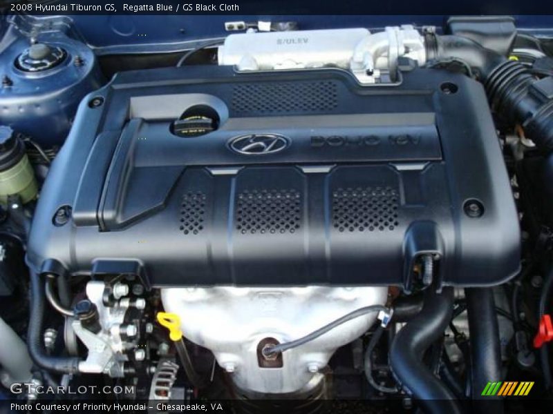 Regatta Blue / GS Black Cloth 2008 Hyundai Tiburon GS