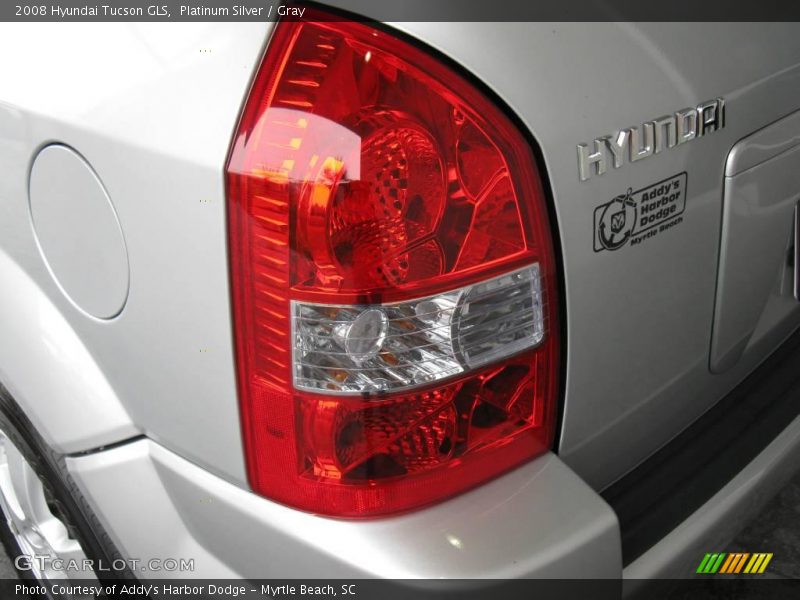Platinum Silver / Gray 2008 Hyundai Tucson GLS