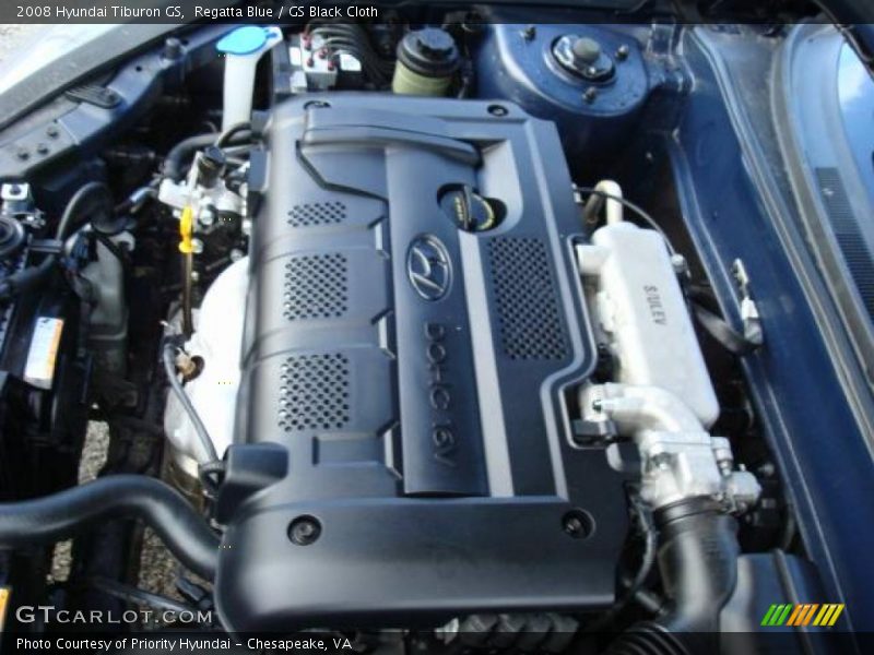 Regatta Blue / GS Black Cloth 2008 Hyundai Tiburon GS