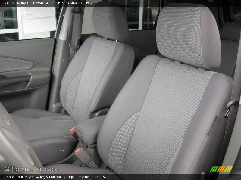 Platinum Silver / Gray 2008 Hyundai Tucson GLS