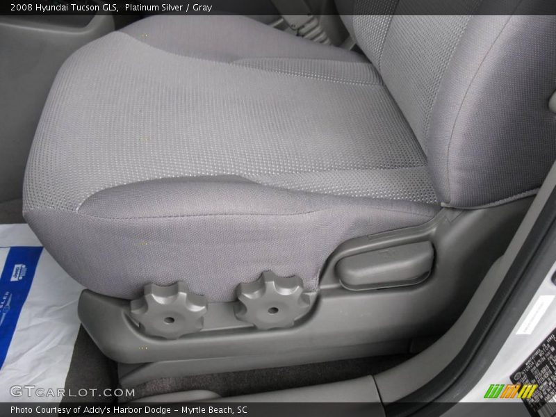 Platinum Silver / Gray 2008 Hyundai Tucson GLS