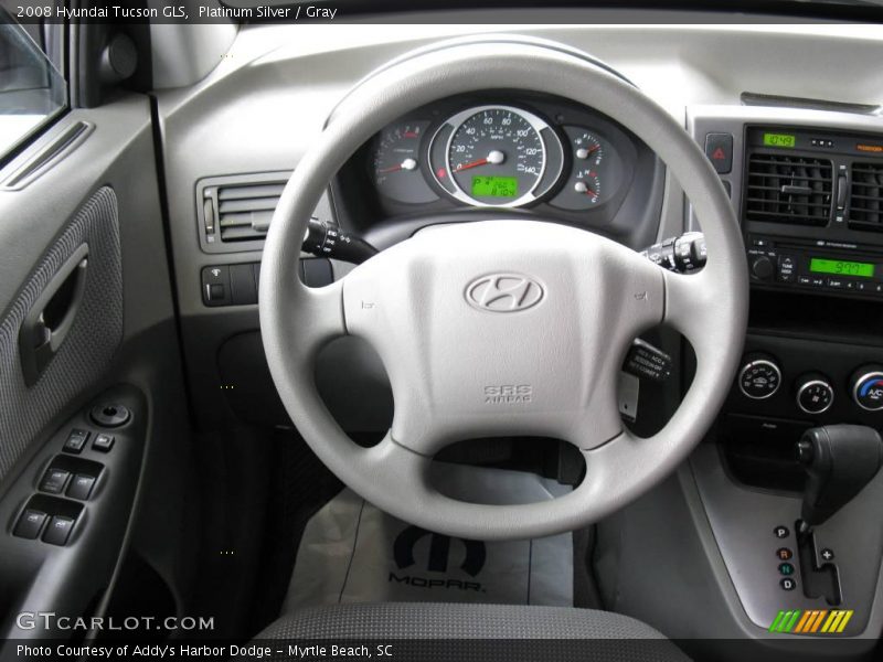Platinum Silver / Gray 2008 Hyundai Tucson GLS