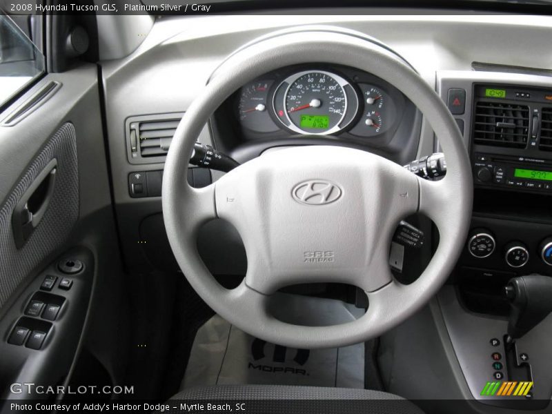 Platinum Silver / Gray 2008 Hyundai Tucson GLS