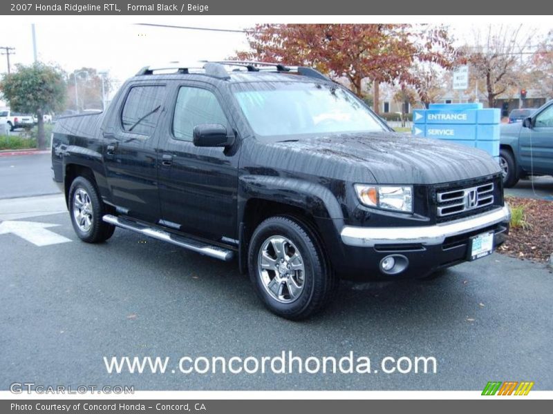 Formal Black / Beige 2007 Honda Ridgeline RTL