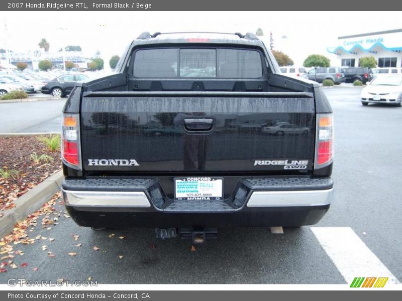 Formal Black / Beige 2007 Honda Ridgeline RTL