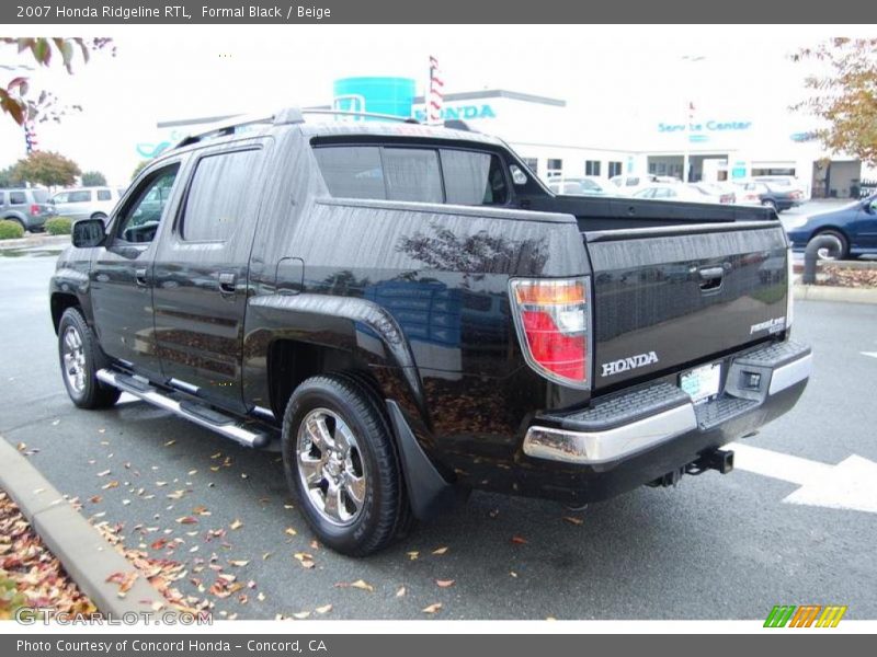 Formal Black / Beige 2007 Honda Ridgeline RTL