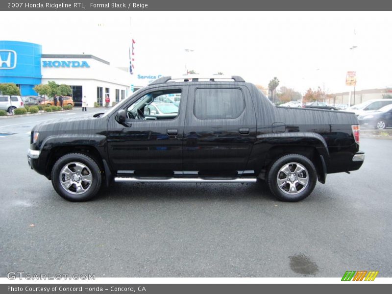 Formal Black / Beige 2007 Honda Ridgeline RTL