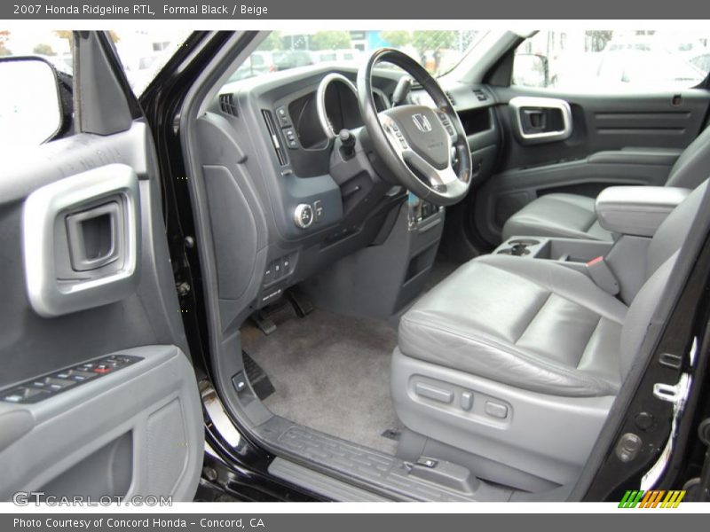Formal Black / Beige 2007 Honda Ridgeline RTL