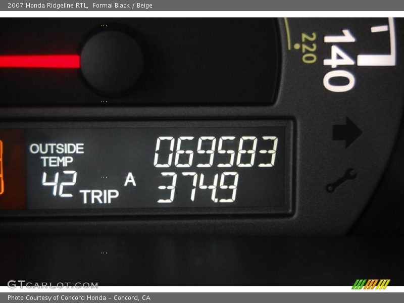 Formal Black / Beige 2007 Honda Ridgeline RTL
