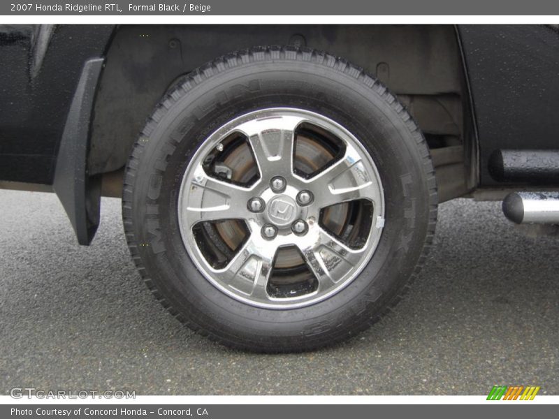 Formal Black / Beige 2007 Honda Ridgeline RTL