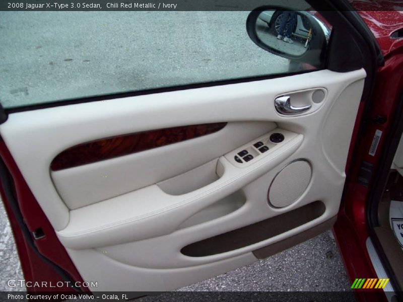 Chili Red Metallic / Ivory 2008 Jaguar X-Type 3.0 Sedan