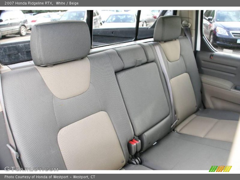 White / Beige 2007 Honda Ridgeline RTX