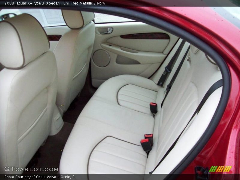 Chili Red Metallic / Ivory 2008 Jaguar X-Type 3.0 Sedan