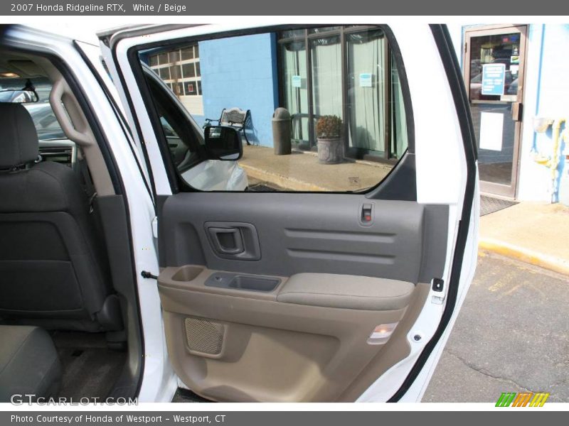 White / Beige 2007 Honda Ridgeline RTX