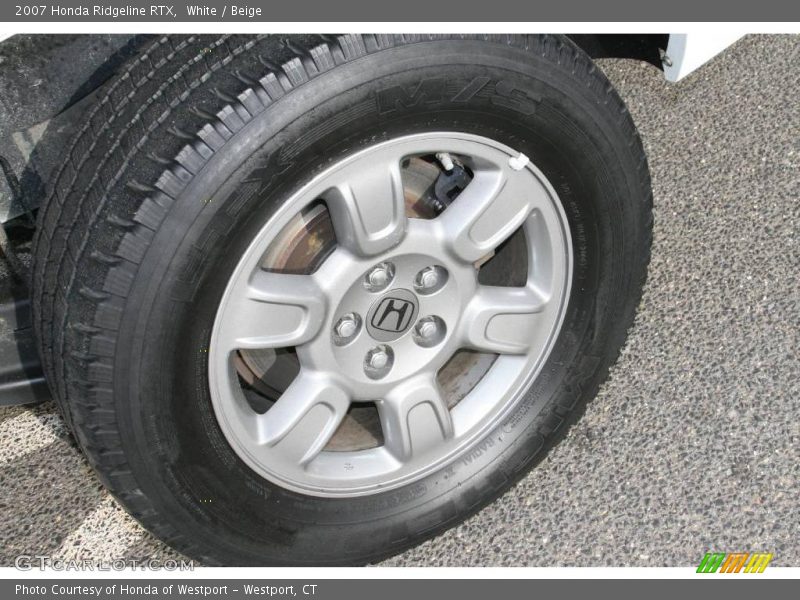 White / Beige 2007 Honda Ridgeline RTX