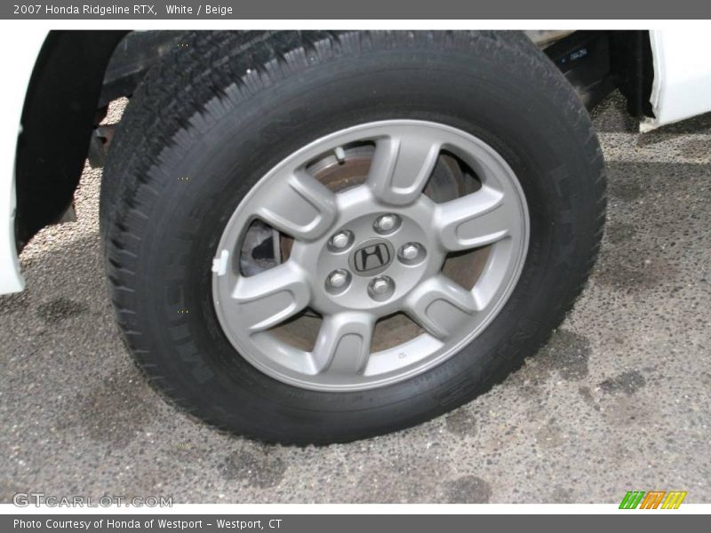 White / Beige 2007 Honda Ridgeline RTX