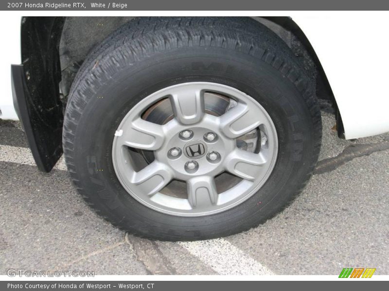 White / Beige 2007 Honda Ridgeline RTX