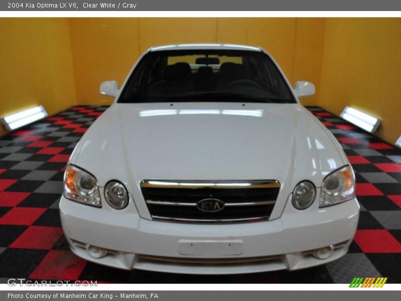 Clear White / Gray 2004 Kia Optima LX V6