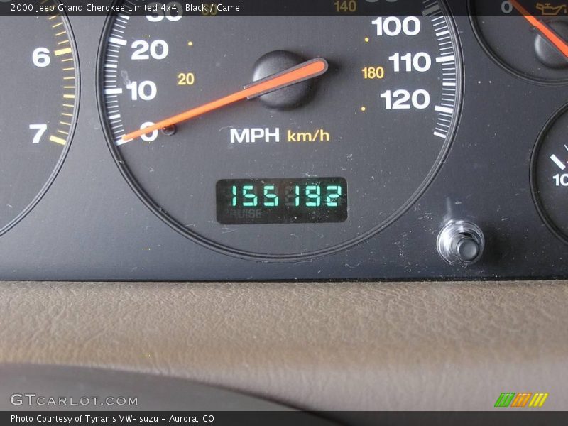 Black / Camel 2000 Jeep Grand Cherokee Limited 4x4