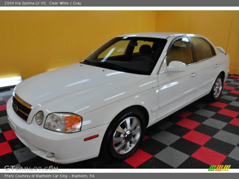Clear White / Gray 2004 Kia Optima LX V6