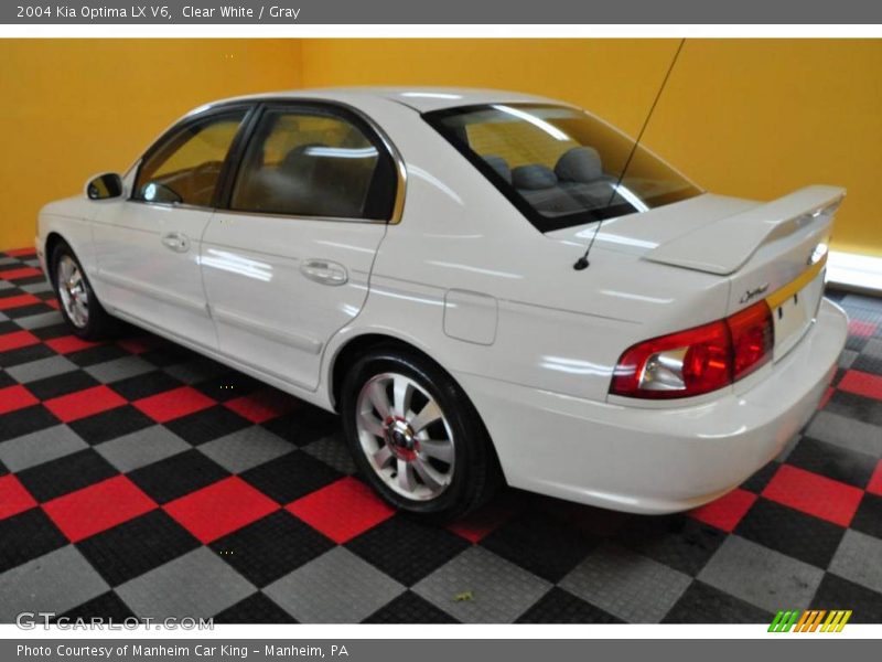 Clear White / Gray 2004 Kia Optima LX V6