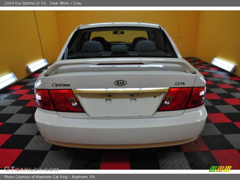 Clear White / Gray 2004 Kia Optima LX V6