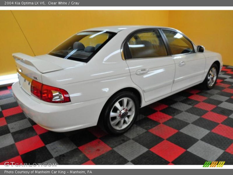 Clear White / Gray 2004 Kia Optima LX V6