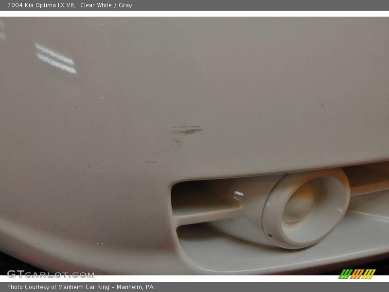 Clear White / Gray 2004 Kia Optima LX V6