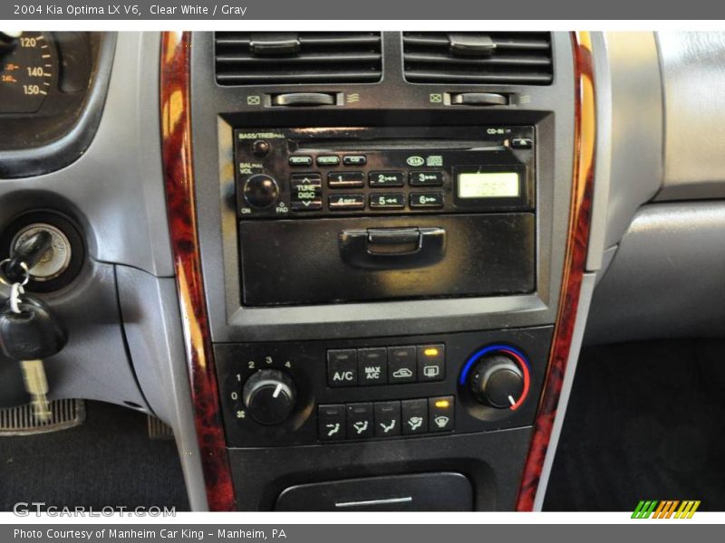 Clear White / Gray 2004 Kia Optima LX V6