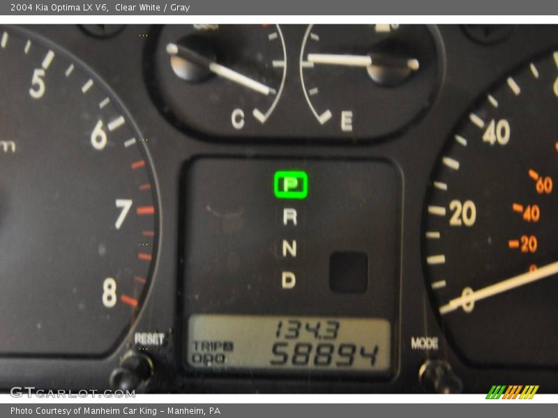 Clear White / Gray 2004 Kia Optima LX V6