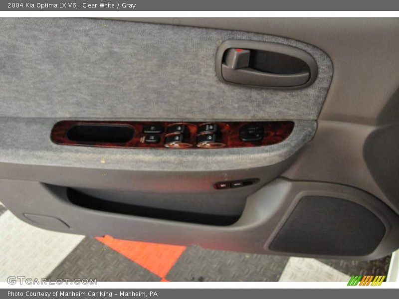 Clear White / Gray 2004 Kia Optima LX V6
