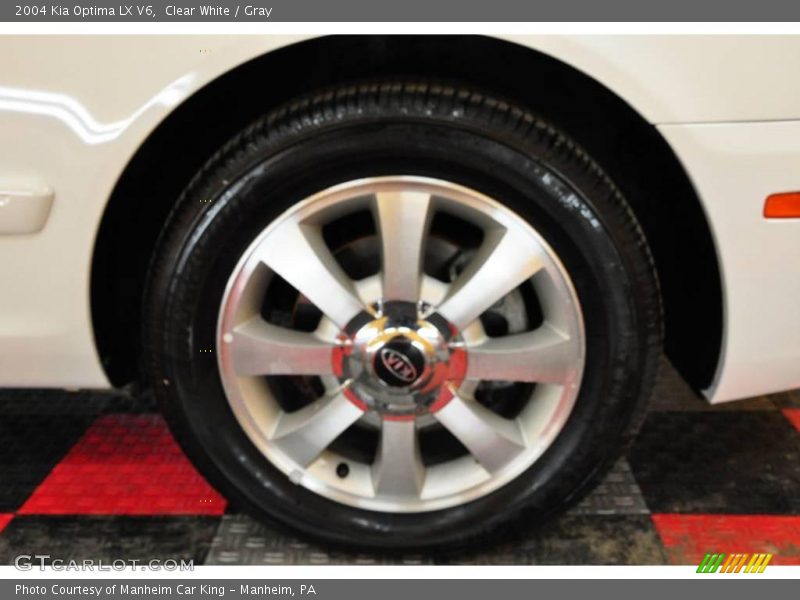 Clear White / Gray 2004 Kia Optima LX V6
