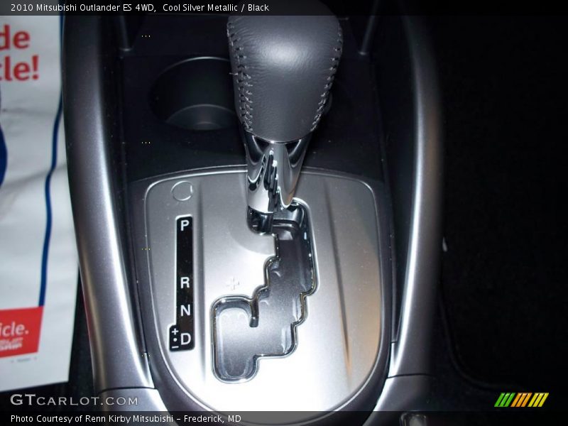 Cool Silver Metallic / Black 2010 Mitsubishi Outlander ES 4WD