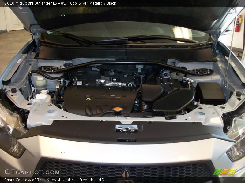 Cool Silver Metallic / Black 2010 Mitsubishi Outlander ES 4WD