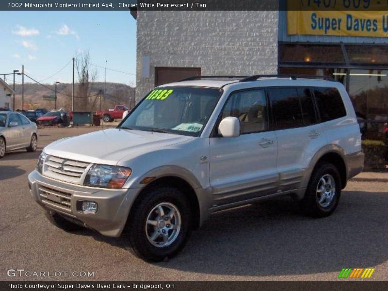 Glacier White Pearlescent / Tan 2002 Mitsubishi Montero Limited 4x4