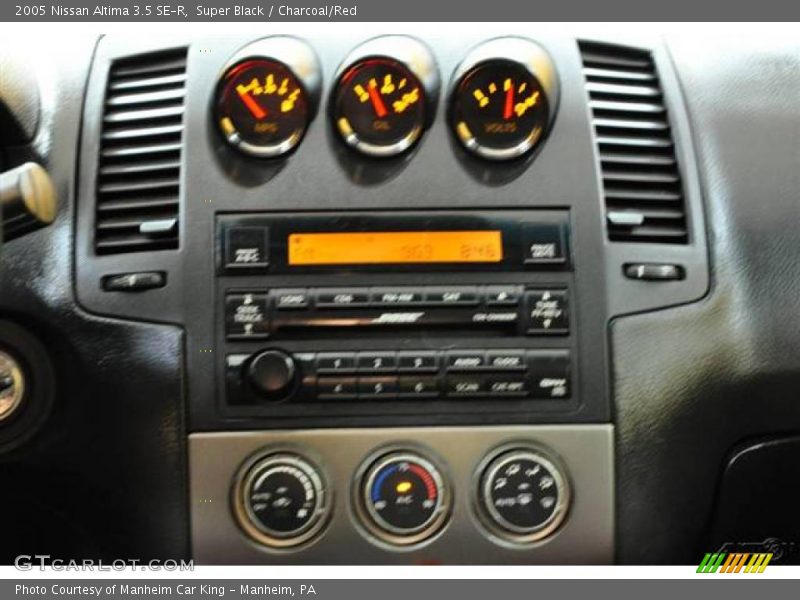 Super Black / Charcoal/Red 2005 Nissan Altima 3.5 SE-R