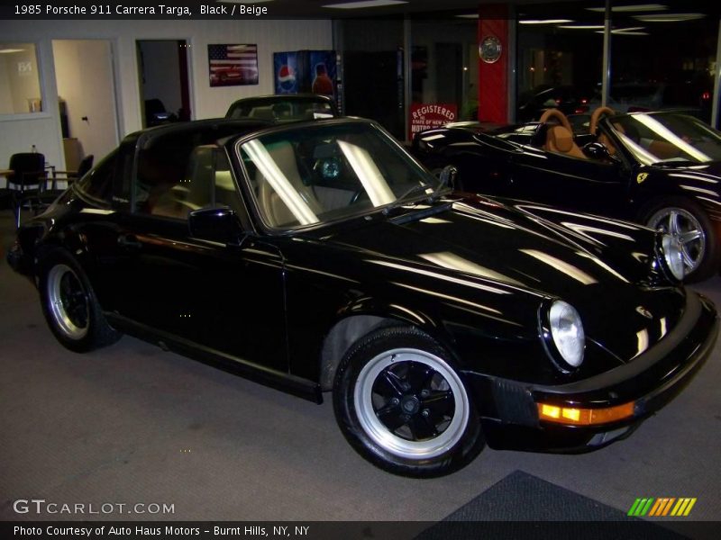 Black / Beige 1985 Porsche 911 Carrera Targa